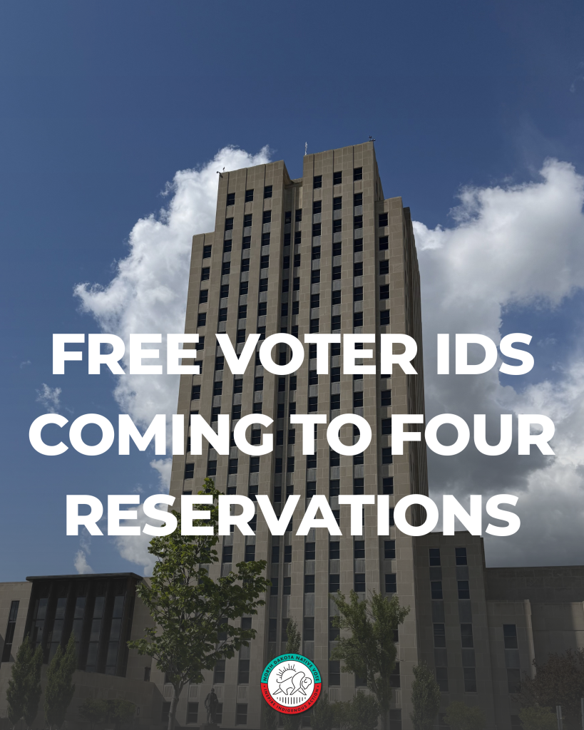 Free Voter IDs coming to four North Dakota reservations graphic